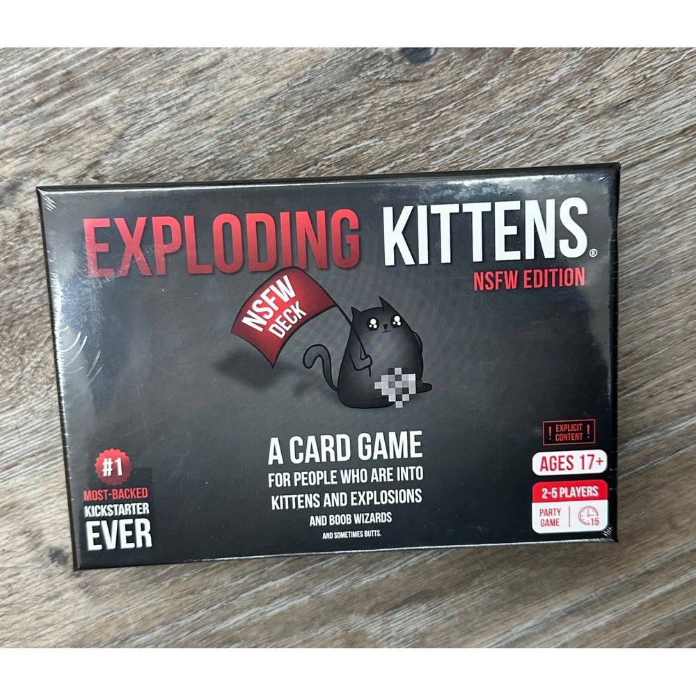 Exploding Kittens NSFW Edition Card Game Adult Party Game New Sealed 2-5 Players